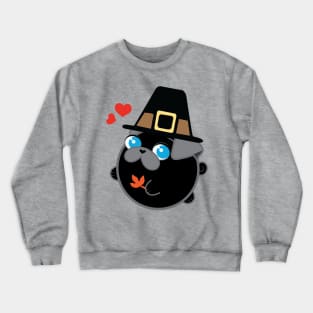 Poopy the Pug Puppy - Thanksgiving Crewneck Sweatshirt